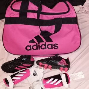 Pink and Black Adidas Soccer bundle